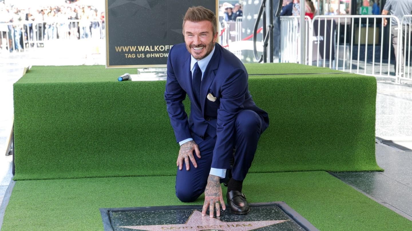 David Beckham Honored with Star on Hollywood Walk of Fame