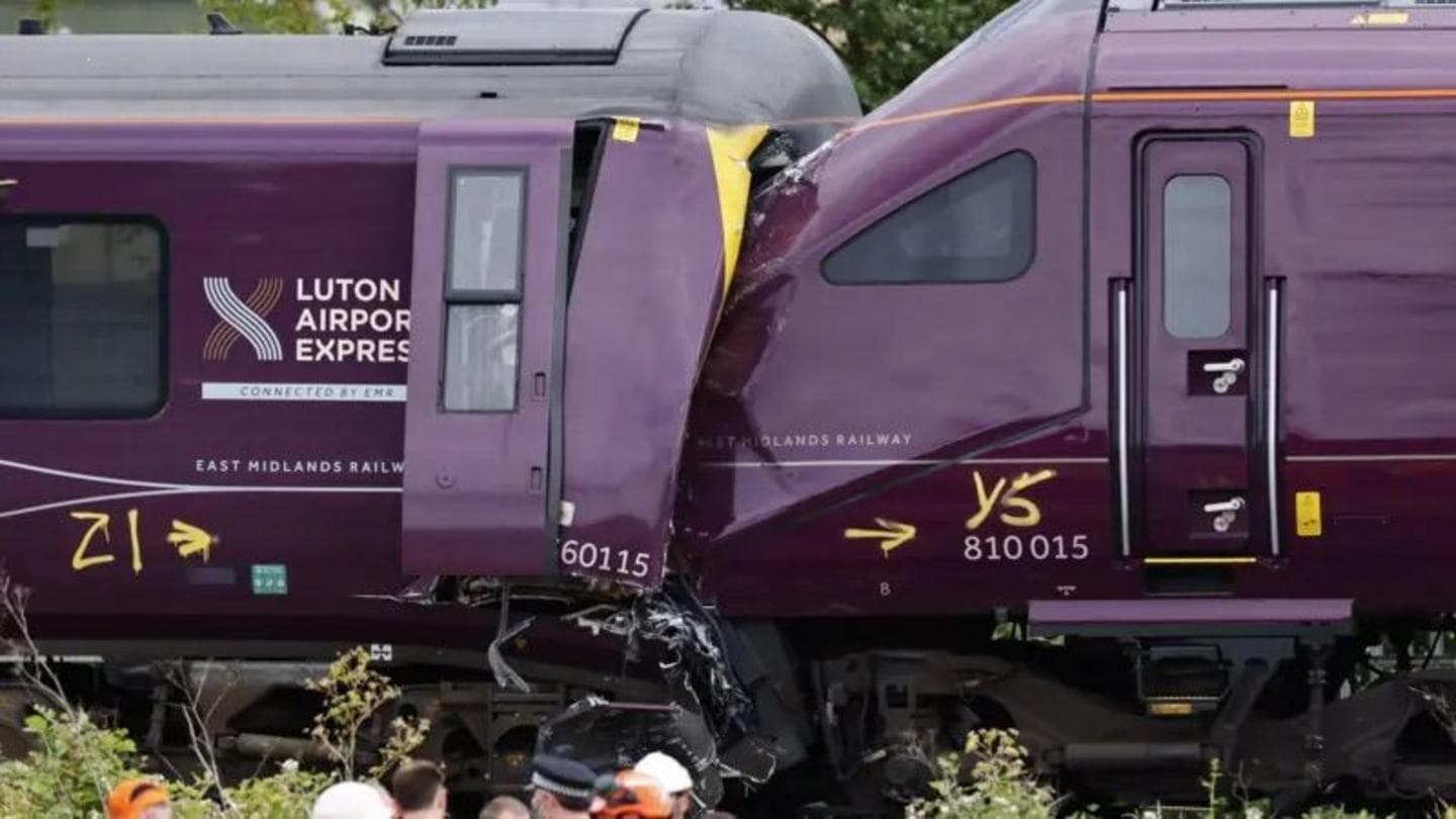 Nine critically injured among 100 in deadly train crash in Bedford