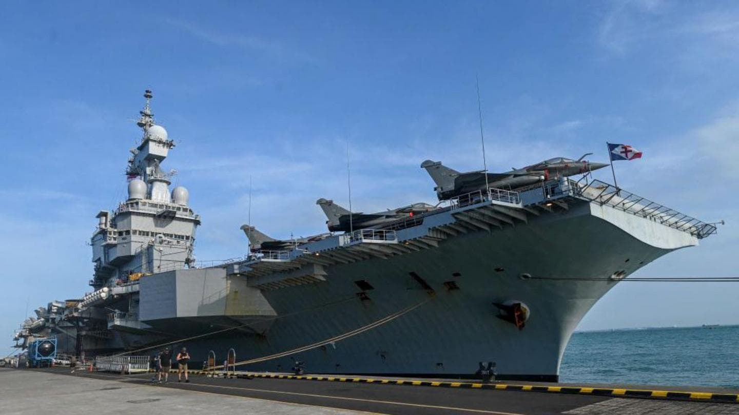 Officer reportedly leaks location of French aircraft carrier with Strava run