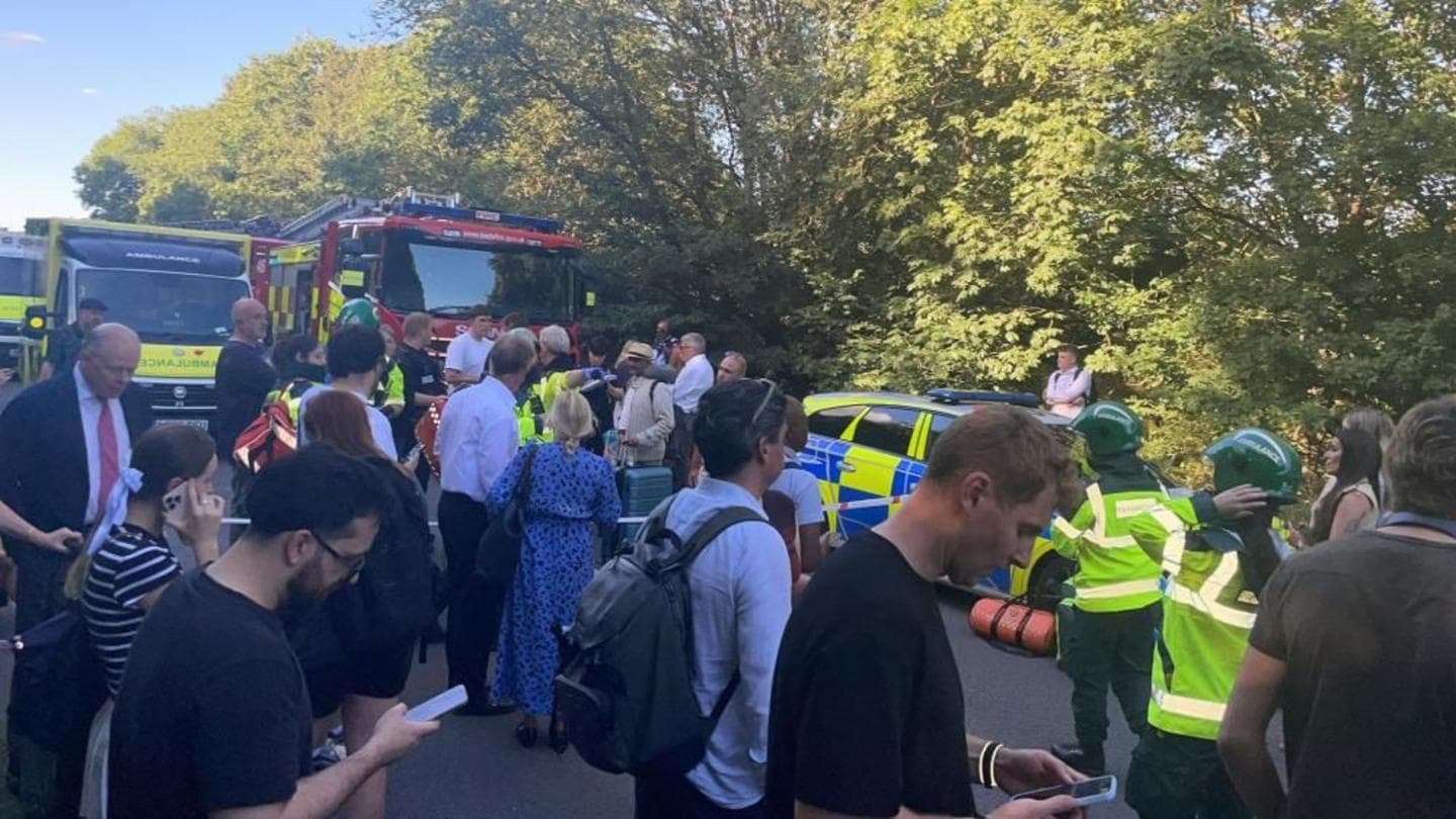 Emergency Services Respond to Bedford Train Collision Involving Two East Midland Railway Trains