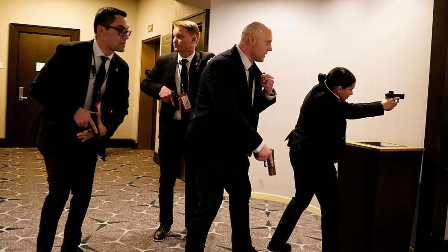In pictures: Chaos as gunfire heard in ballroom