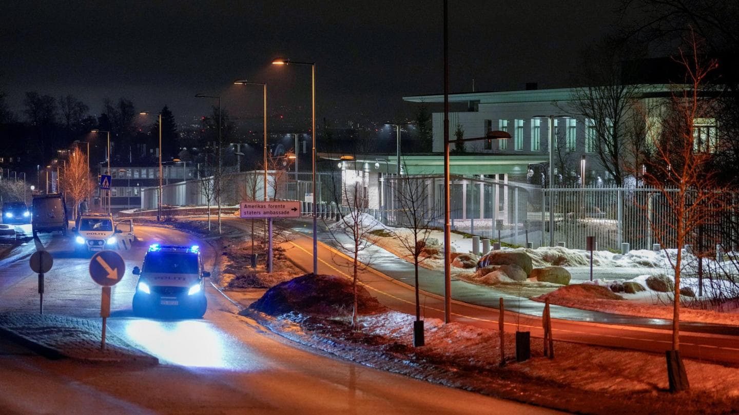 Explosion reported outside US embassy in Oslo, police say