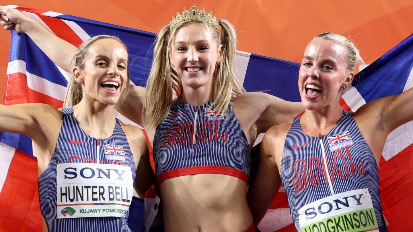 Three golds in 28 minutes - GB makes history at World Athletics Indoor Championships