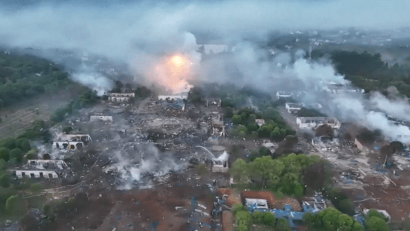 Explosion at China fireworks factory kills 21 people