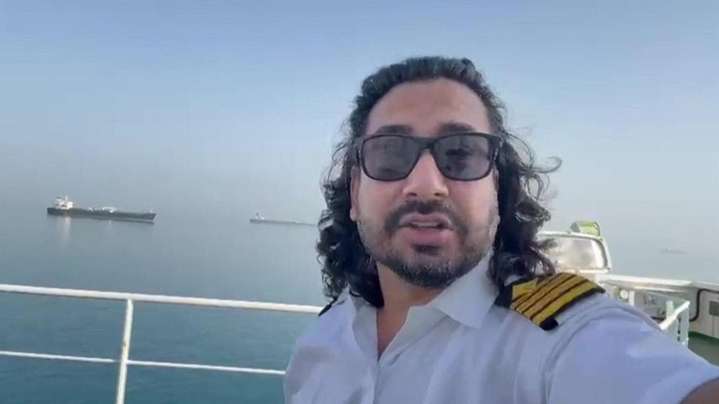 Captain of stranded ship in Strait of Hormuz tells BBC of 'pressure'