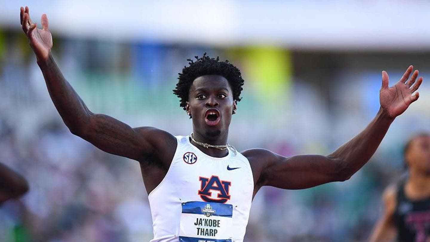 Ja'Kobe Tharp Sets New World Record in 110m Hurdles at College Championships