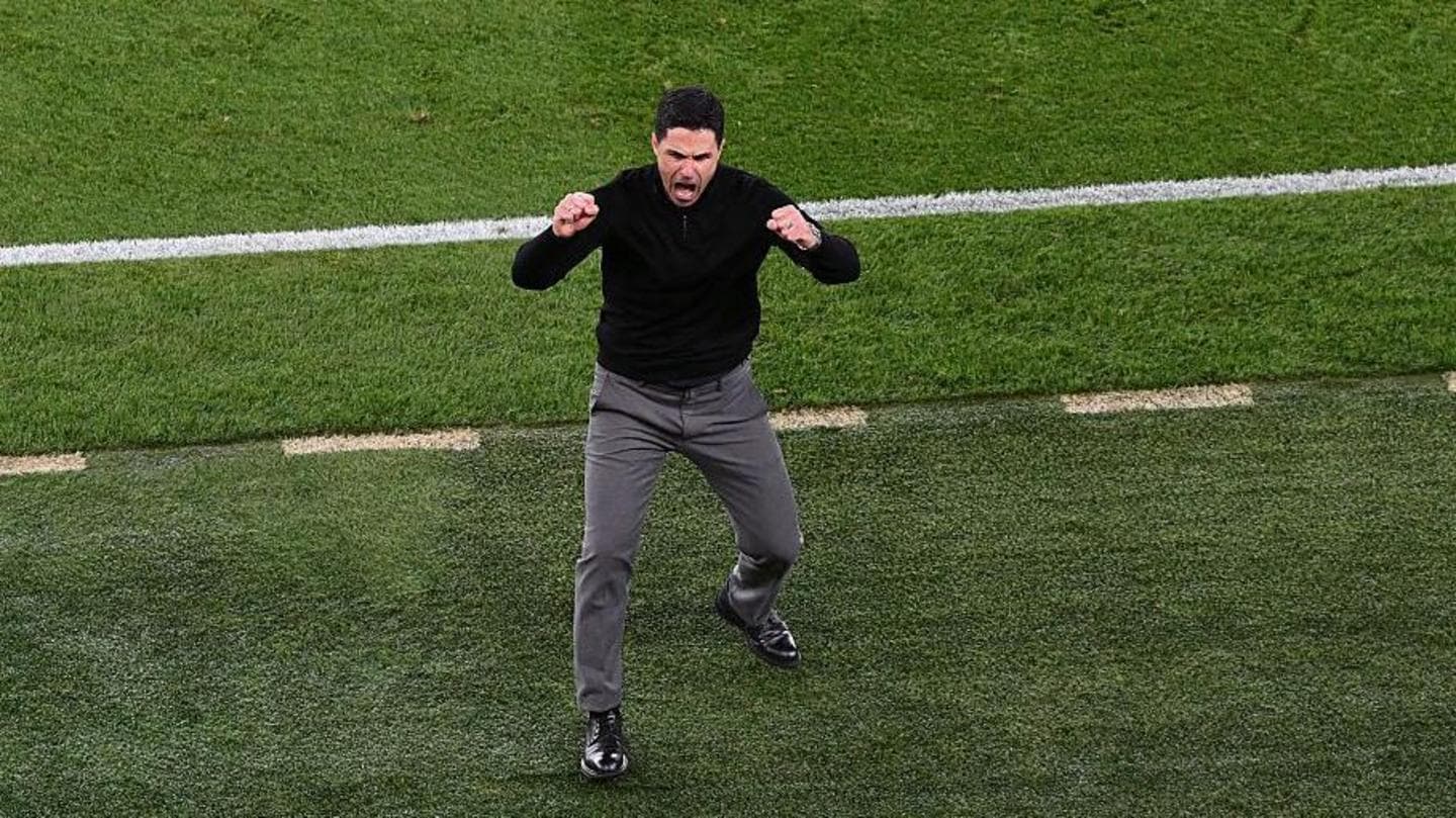 Arteta learns of title victory from emotional son during barbecue