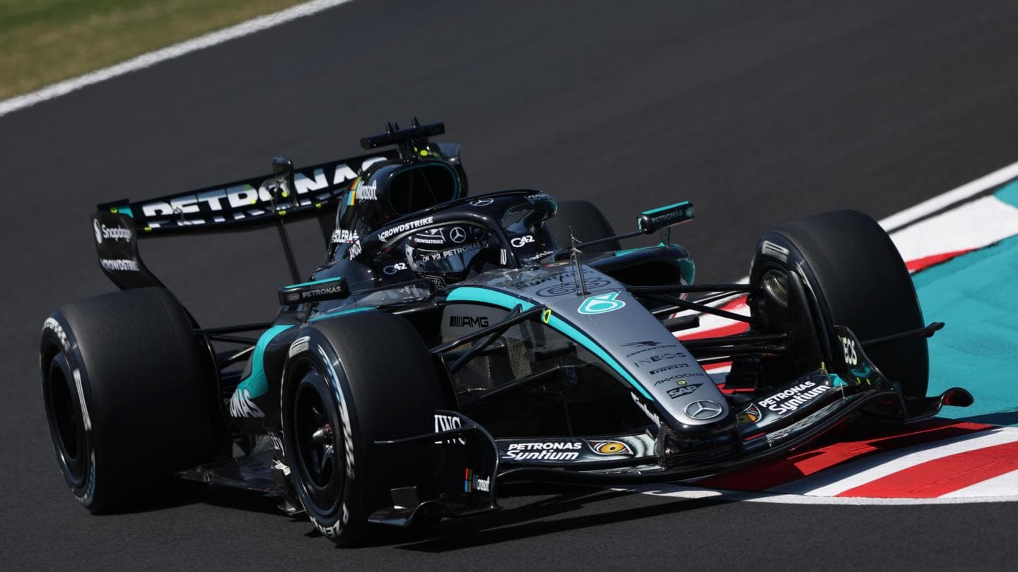 Russell leads Mercedes one-two in Suzuka practice