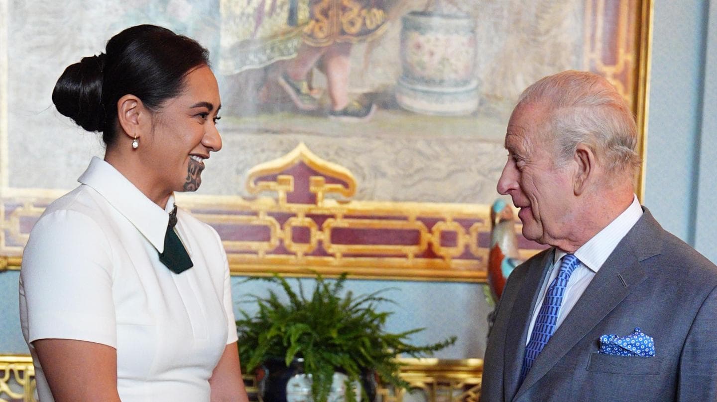 Māori Queen Te Arikinui Meets King Charles at Buckingham Palace