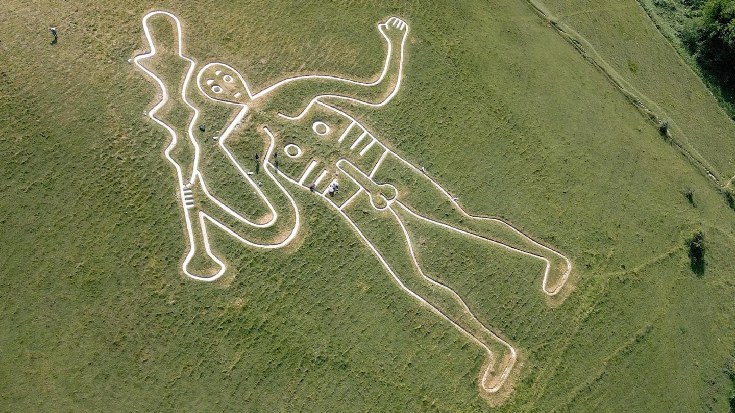 UK's Iconic Chalk Figure to Receive Restoration to Prevent Weather Damage