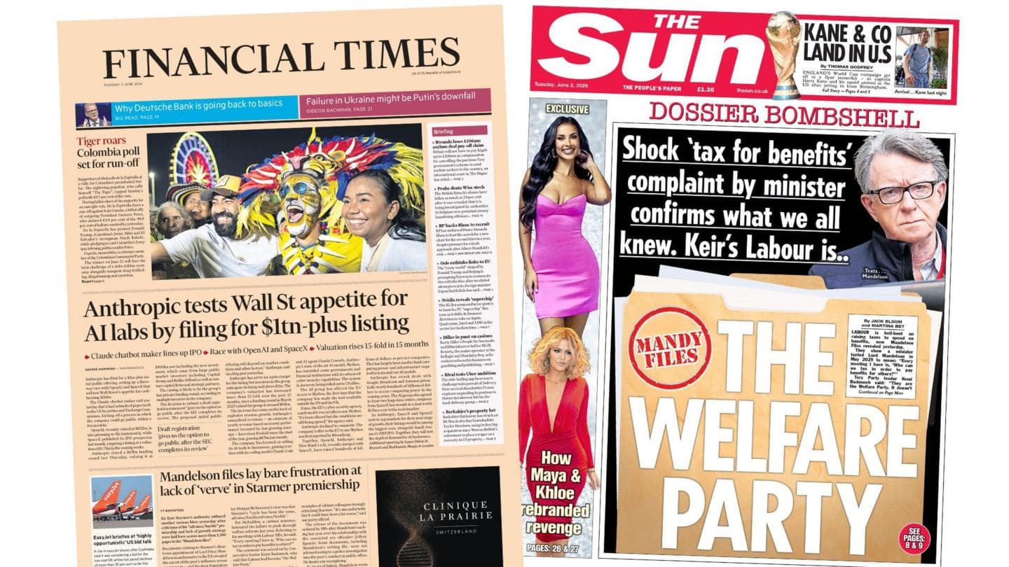 Mandelson Files Expose Labour Minister's Frustration Over Welfare and Tax Issues