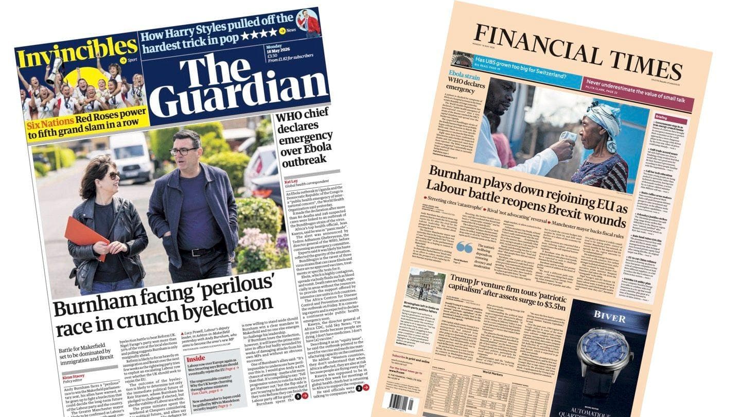Burnham Faces Challenging Race for Labour Leadership Amid Ebola Emergency Declaration