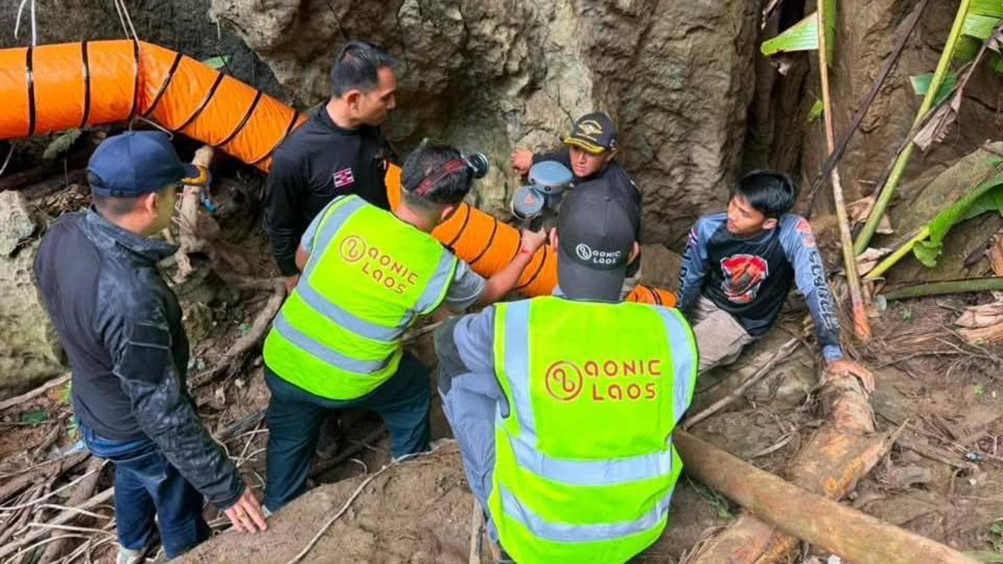 Rescue Efforts Underway for Seven Individuals Trapped in Flooded Cave in Laos