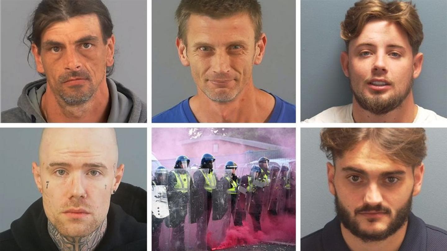 Five Individuals Sentenced for Violence During Police Protest in Southampton