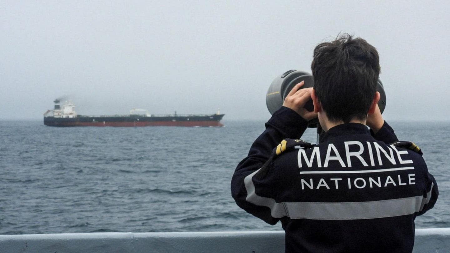 France's Navy Intercepts Russian Oil Tanker Under Sanctions, Says Macron