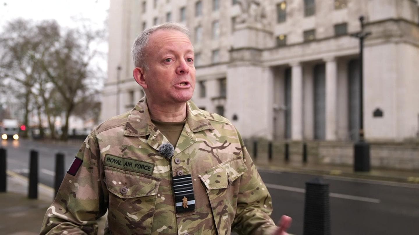 Military chief defends UK response to Middle East conflict