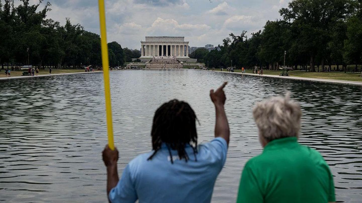 Trump Attributes Recent Issues with Reflecting Pool to Vandals