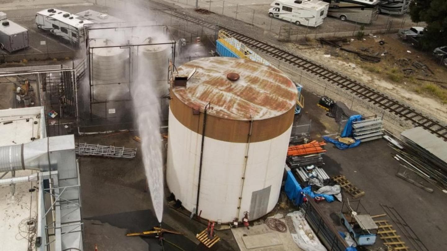 California Officials Confirm Elimination of Chemical Tank Explosion Threat