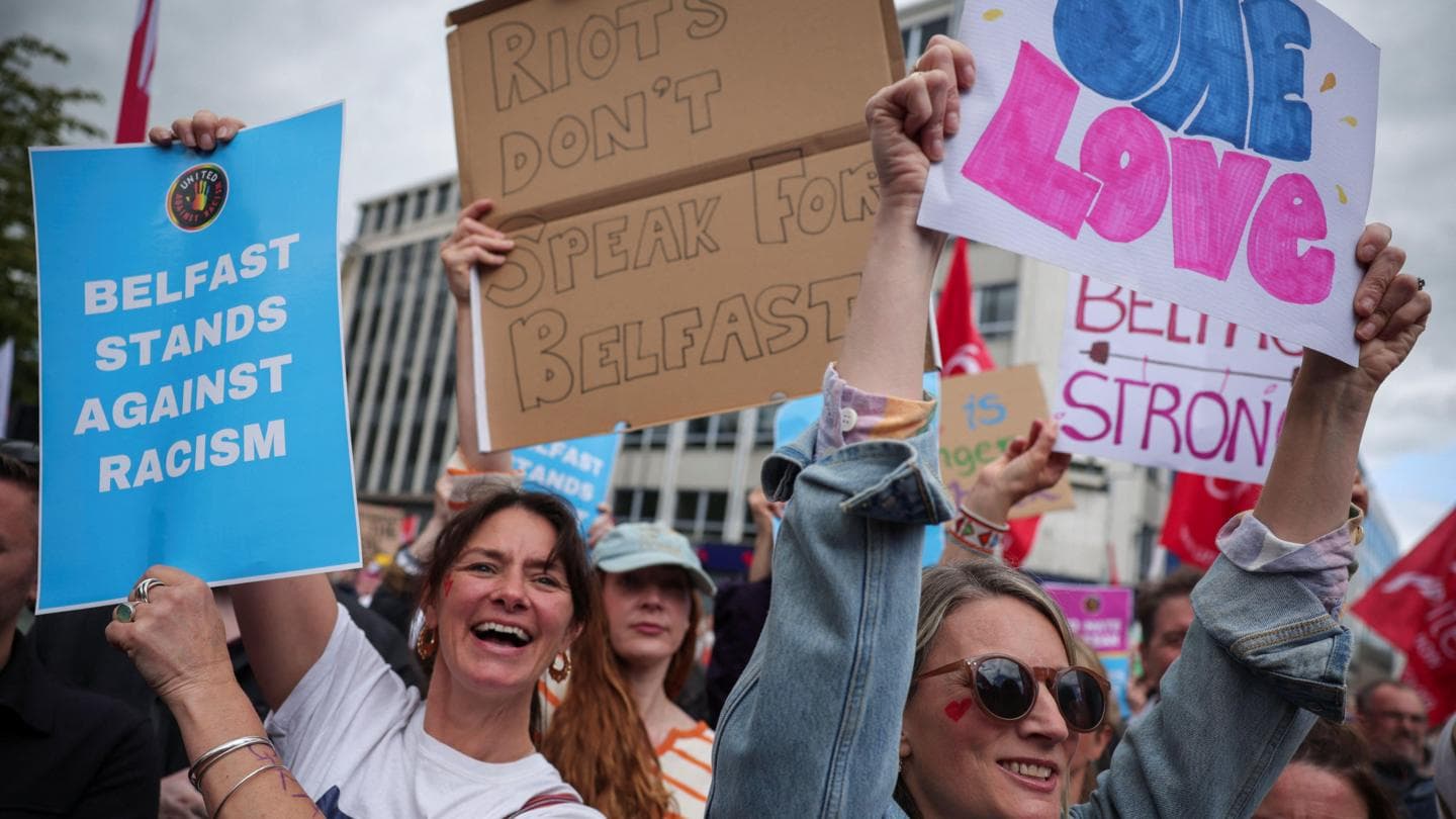 Thousands Attend Anti-Racism Rally in Belfast Following Recent Violence