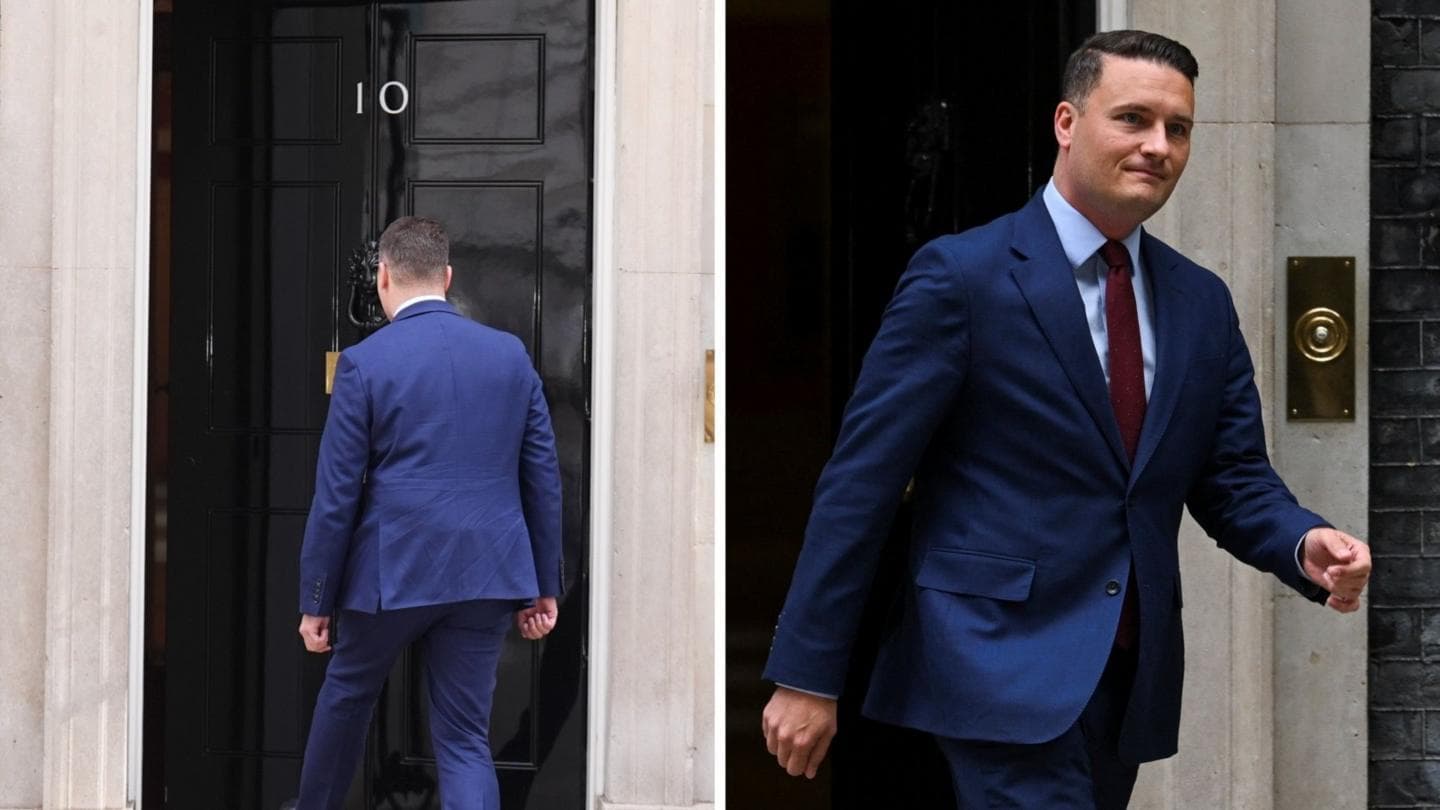 Wes Streeting Departs No 10 Shortly After Meeting with Prime Minister