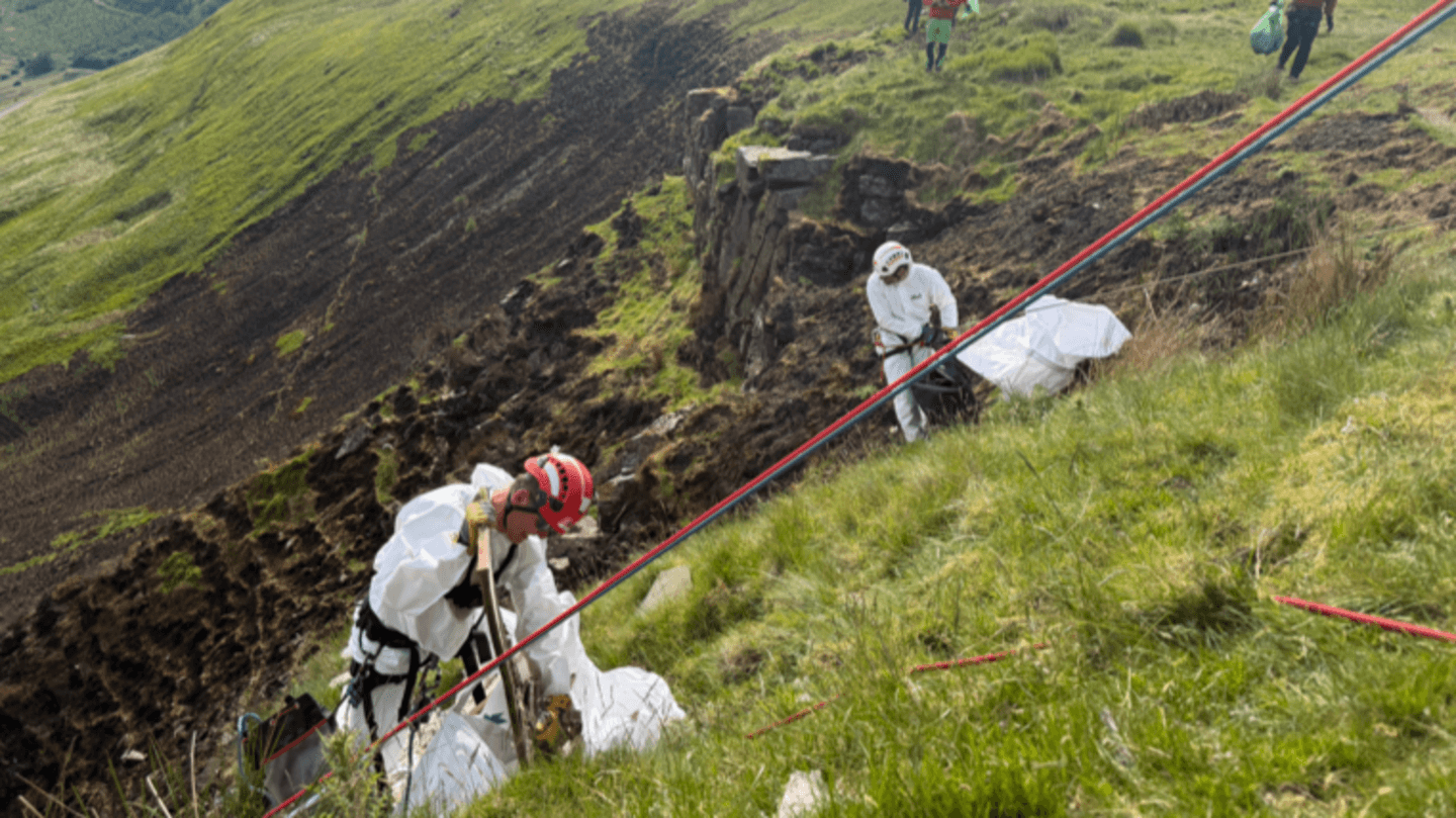 Mountain Rescue Team Removes Over a Tonne of Waste from Scenic Area