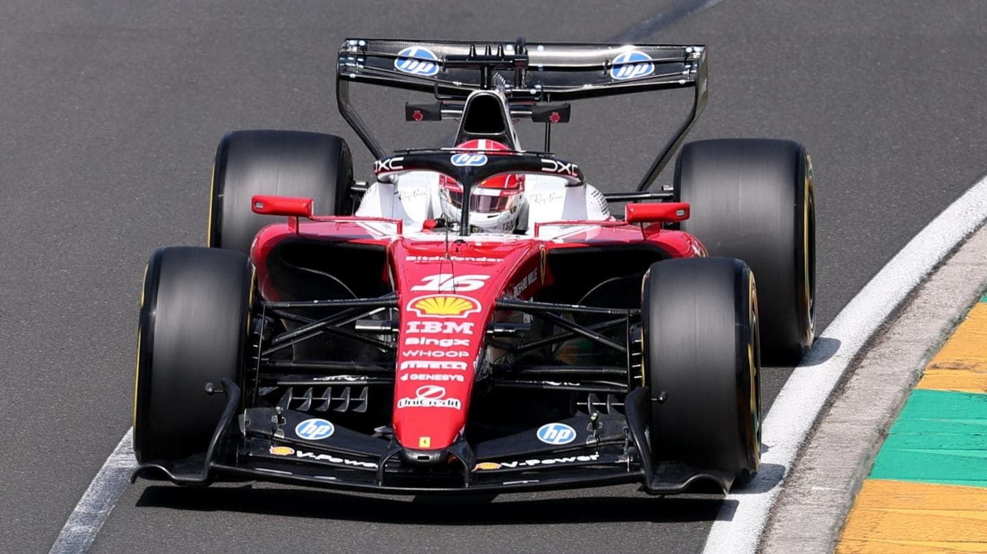 Leclerc leads Ferrari one-two in Melbourne practice