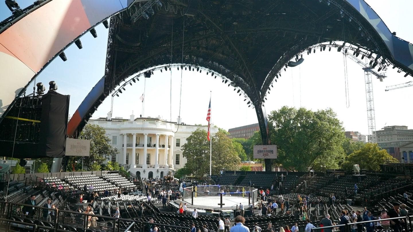 BBC Explores UFC Arena Set Up at the White House Ahead of June Fight