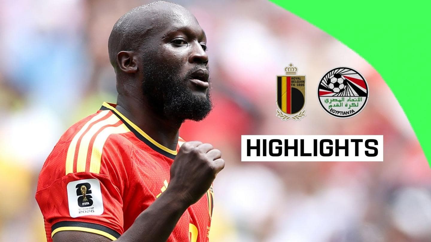 Lukaku's Substitution Helps Belgium Secure Draw Against Egypt