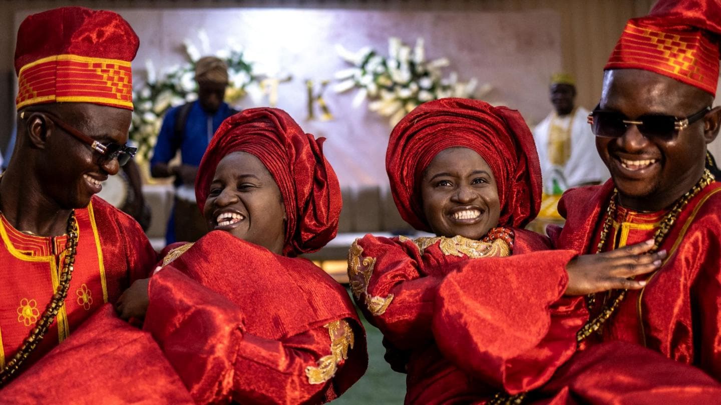 Nigerian Twins Celebrate Joint Wedding with Twin Sisters