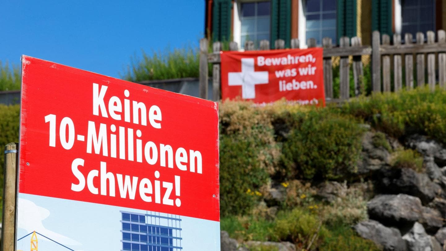 Swiss Voters Reject Proposal for 10 Million Population Cap, Early Results Indicate