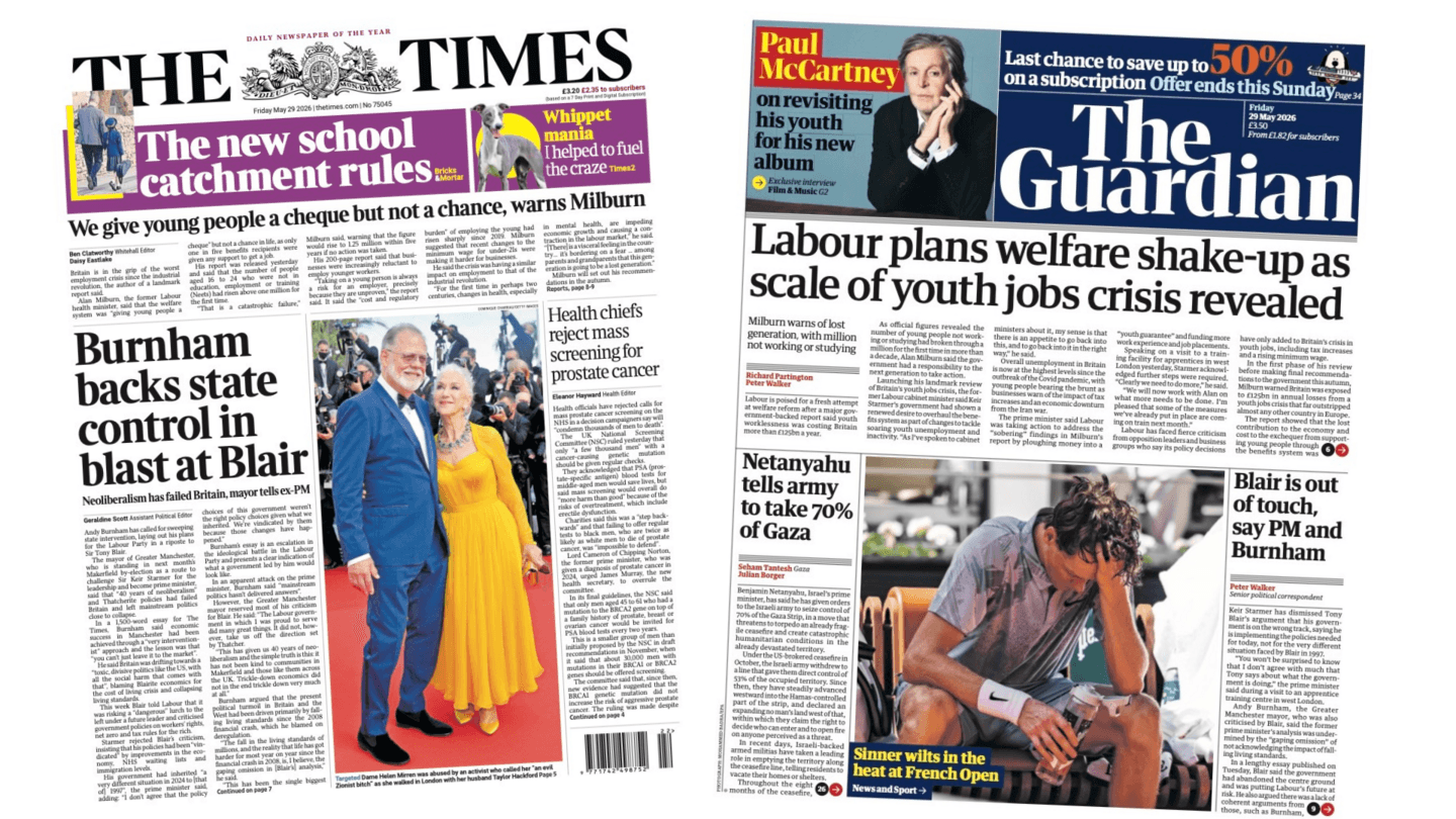 Burnham Criticizes Blair Amid Labour's Plans for Welfare Reform