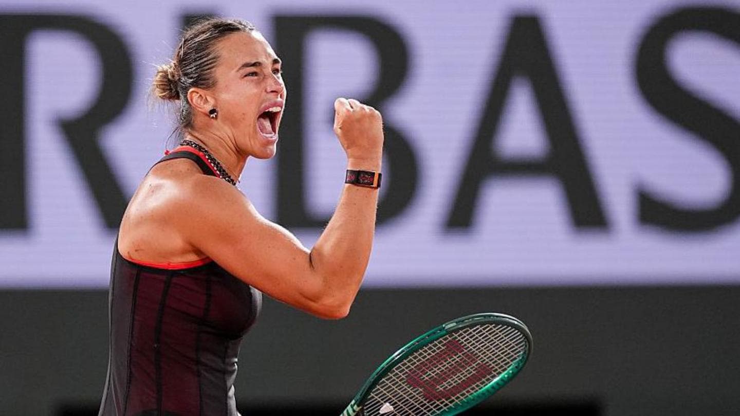 Aryna Sabalenka defeats Naomi Osaka to reach fourth consecutive French Open quarter-final