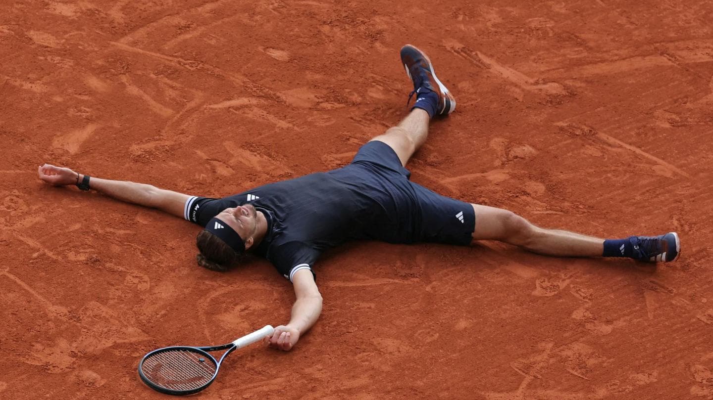 Zverev beats Cobolli in tense French Open final to claim first Grand Slam title
