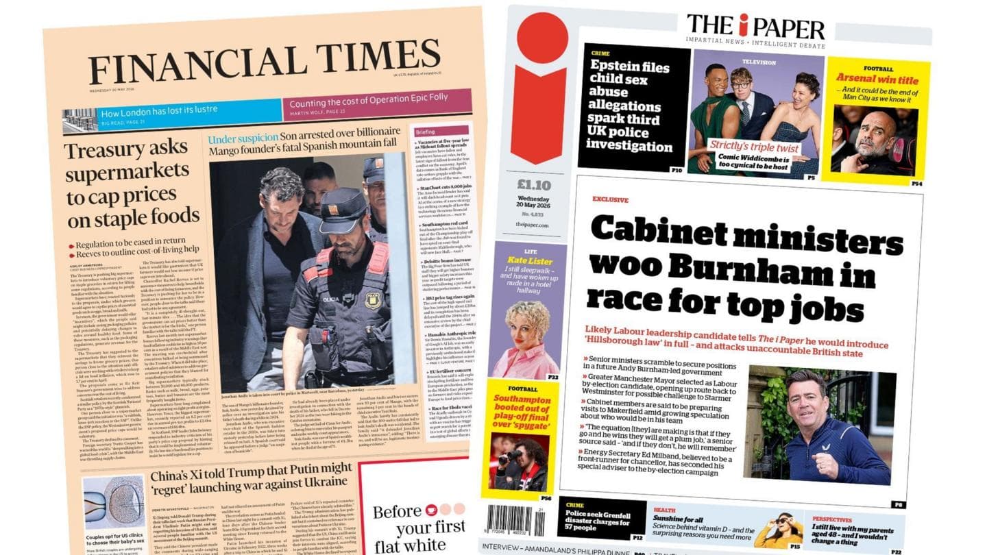 Treasury Urges Grocers to Limit Prices on Essential Foods as Strictly Announces New Hosts