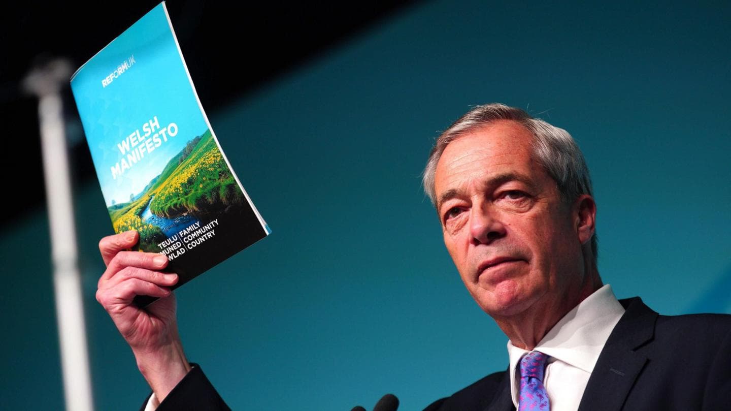 Senedd election is referendum on Starmer's leadership, says Nigel Farage