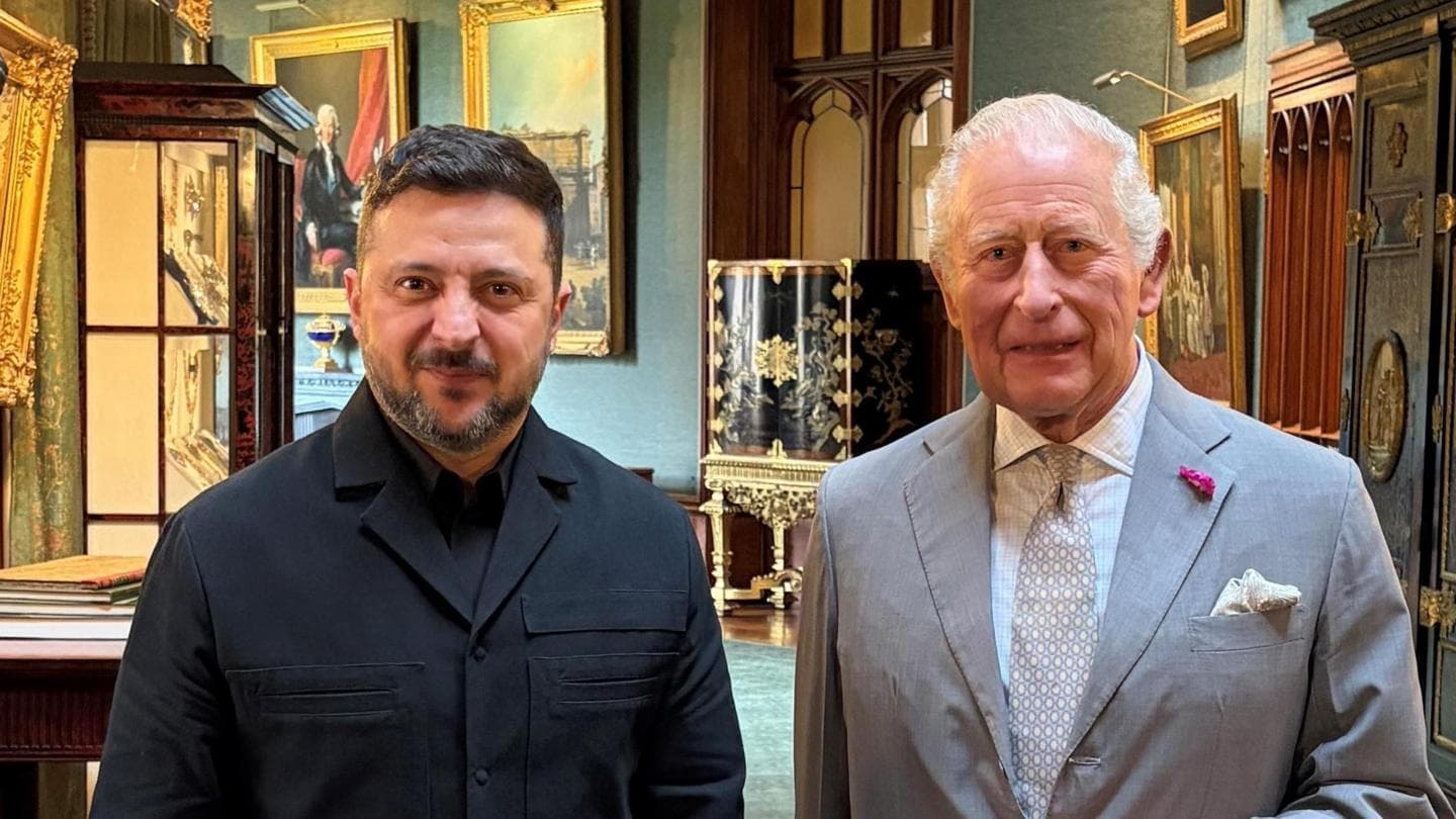 Zelensky Expresses Gratitude to the UK for Strong Support Following Meeting with King