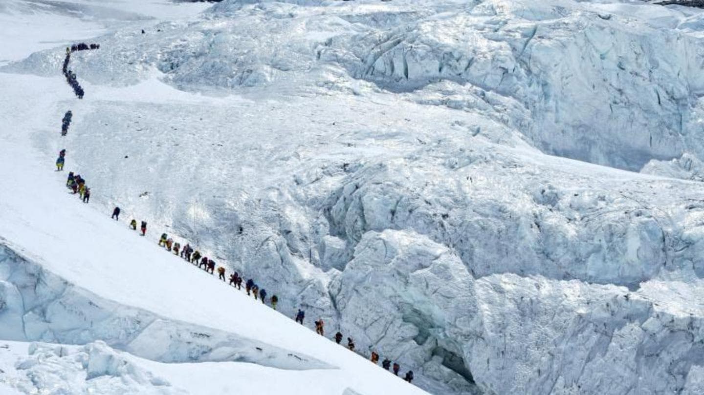 A Record 274 Climbers Reach Everest Summit from Nepal in One Day