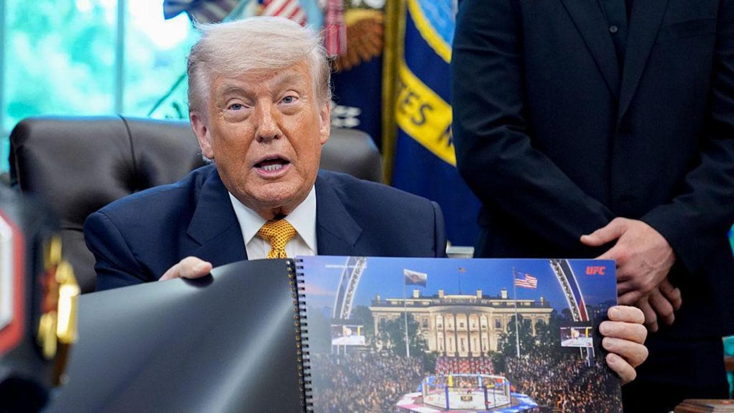 Trump suggests White House UFC arena could become a permanent fixture
