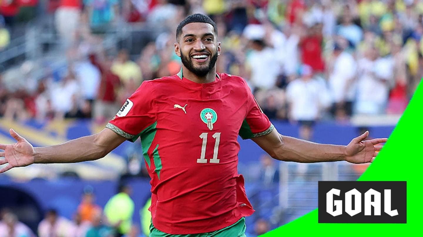 Ismael Saibari Scores to Give Morocco Early Lead Against Brazil