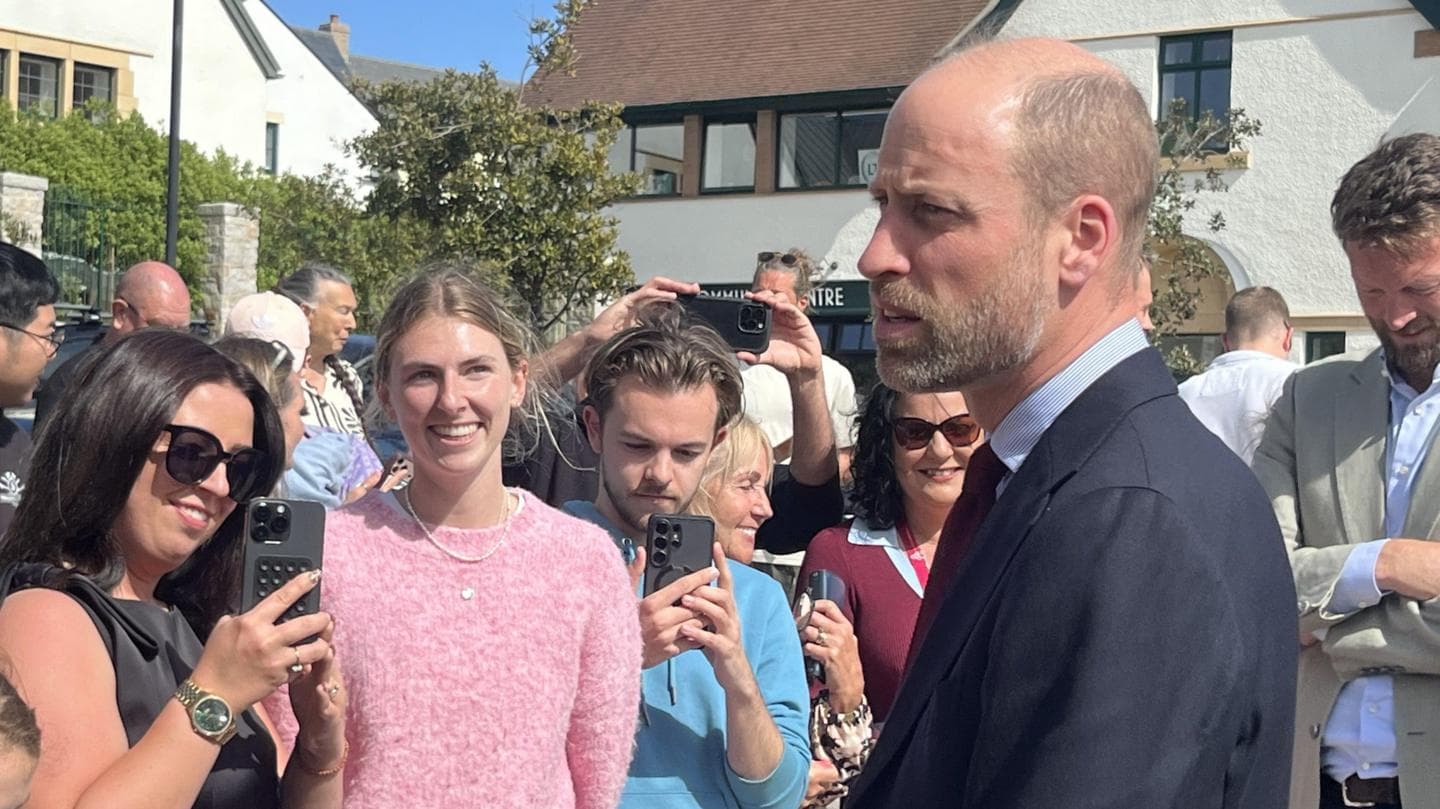 Prince William Tours Nansledan, a New Sustainable Community in Cornwall