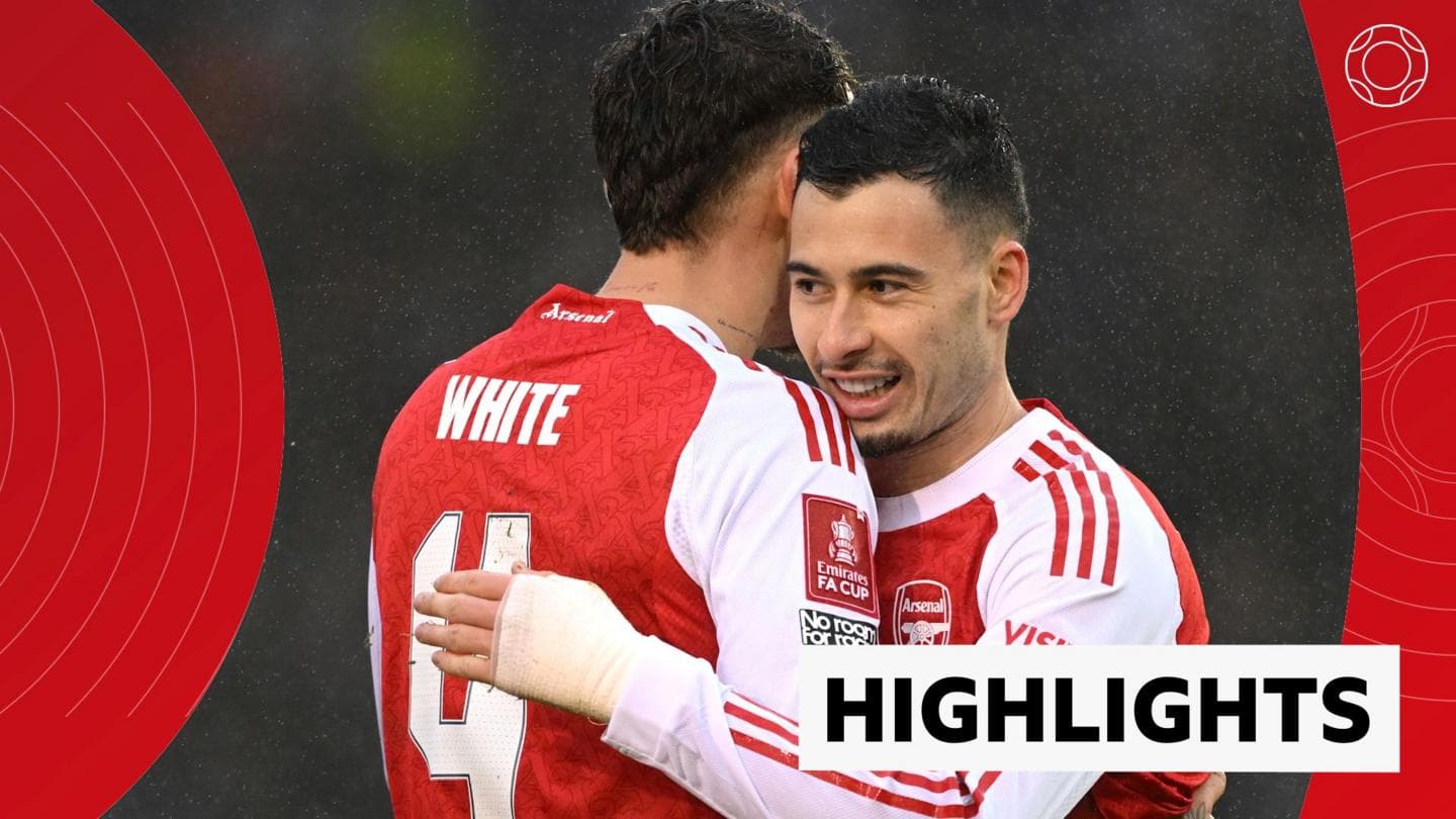 Martinelli scores hat-trick as Arsenal beat Portsmouth