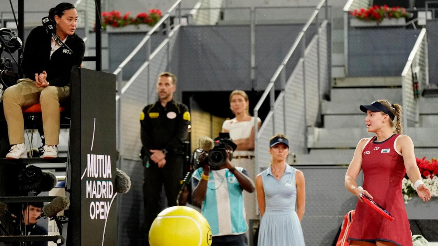 Electronic line-calling in Madrid wrong - Rybakina