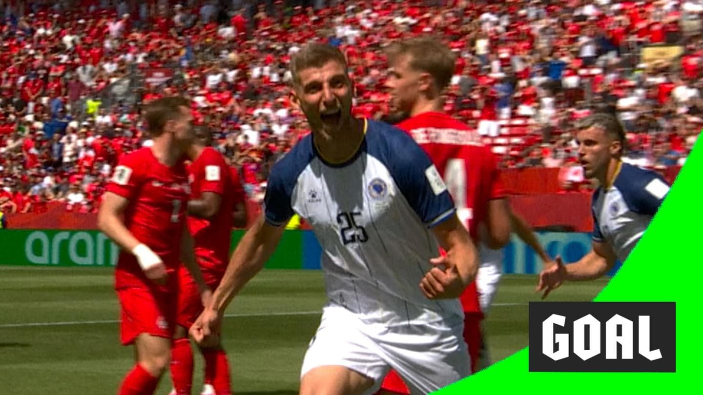 Lukic Scores Header to Give Bosnia Early Lead Against Canada