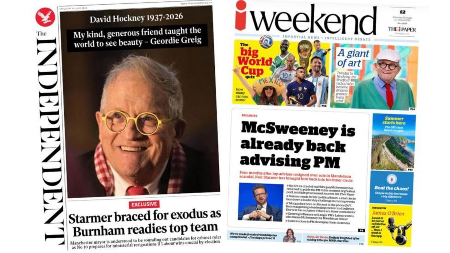 Starmer Anticipates Departure of Key Figures Amid Hockney's Legacy in Art