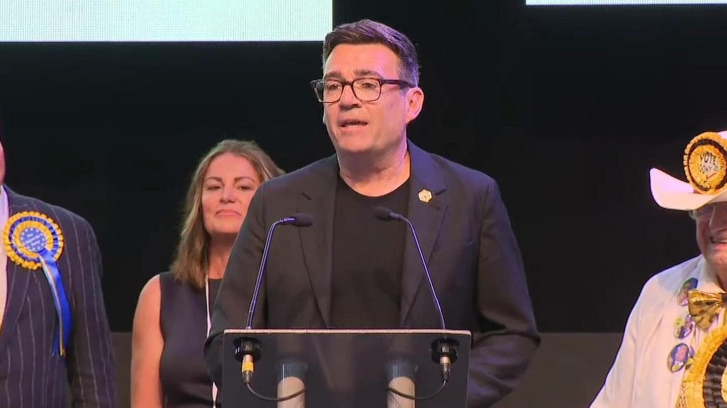 Andy Burnham Declares 'Final Chance to Change' in Victory Speech After By-Election Win