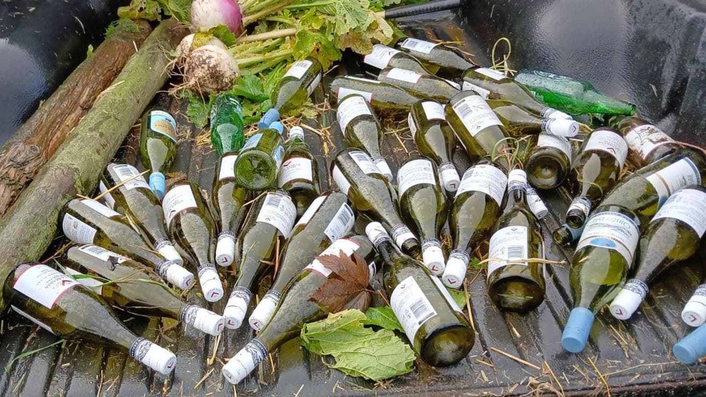 Villagers vexed by sauvignon blanc fly-tipper