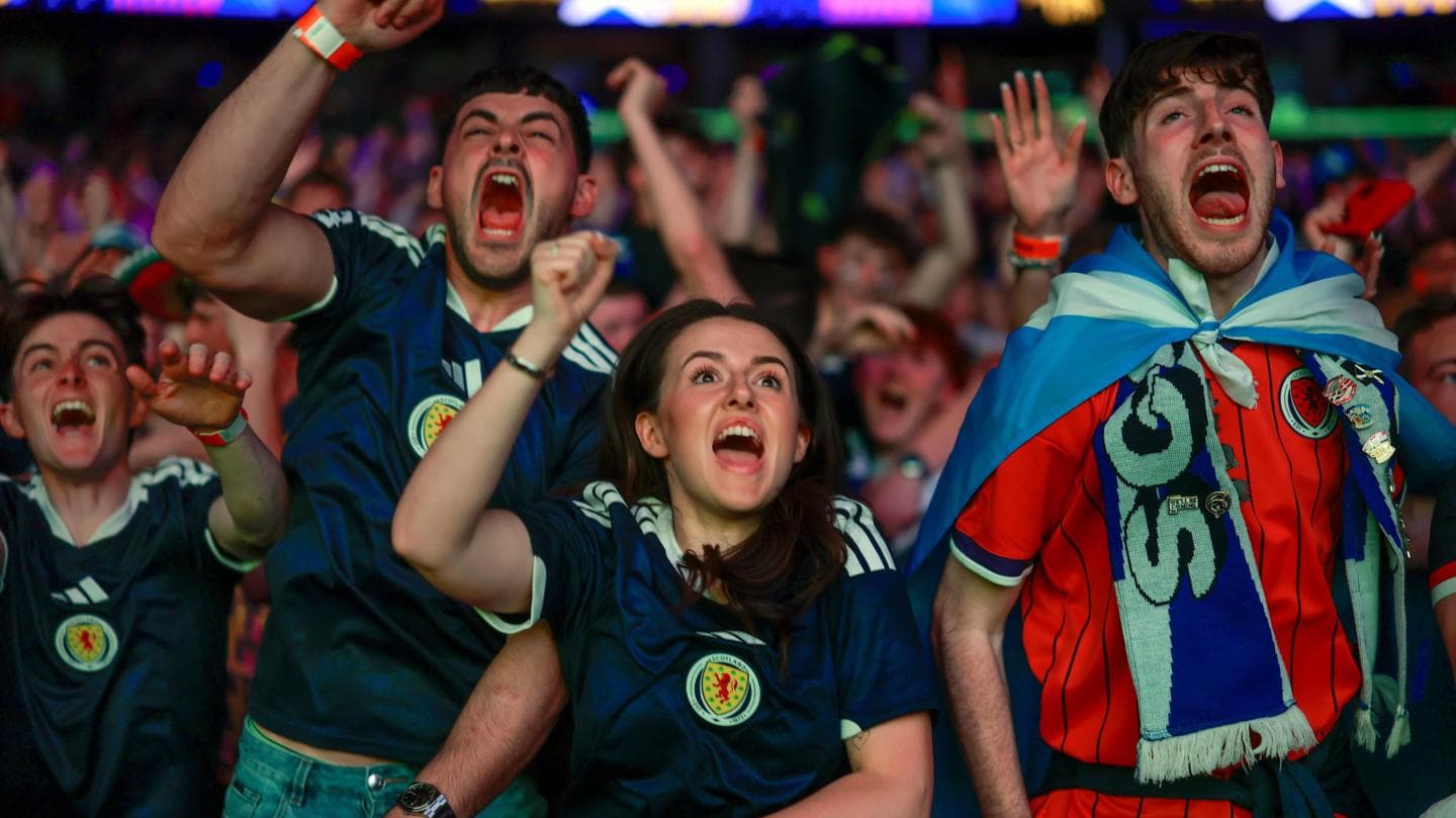 Scotland Fans Celebrate Victory Over Haiti in Early Morning Gatherings