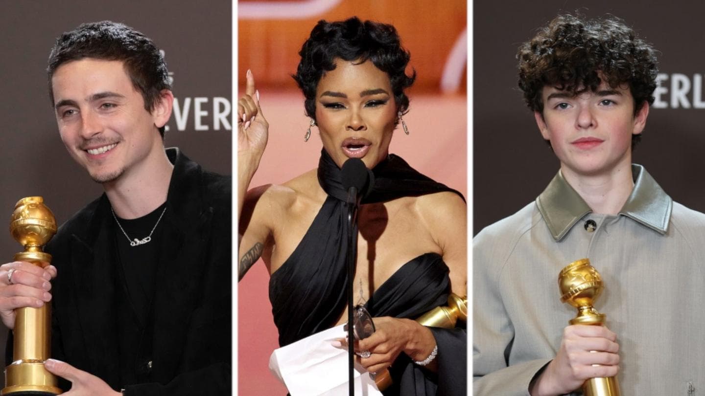 Watch: Timothée Chalamet, Teyana Taylor, Adolescence and other highlights from the Golden Globes