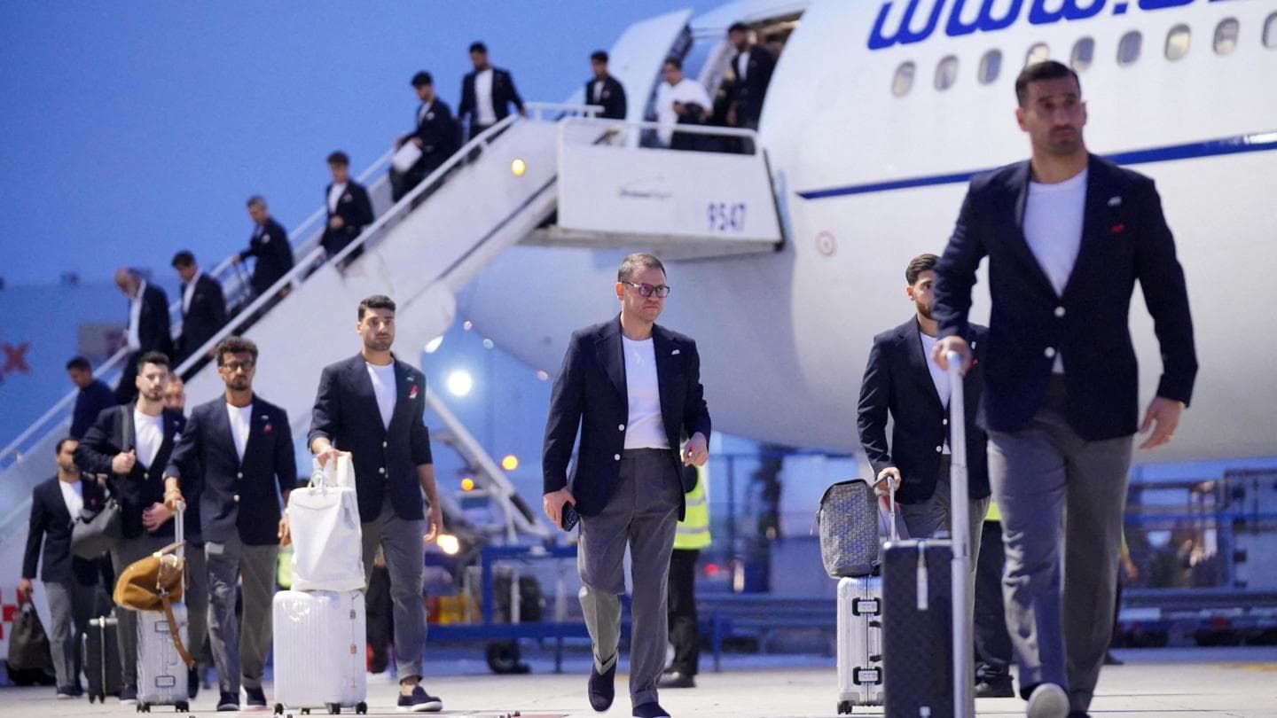 Iran's World Cup team lands in Mexico amid US visa row