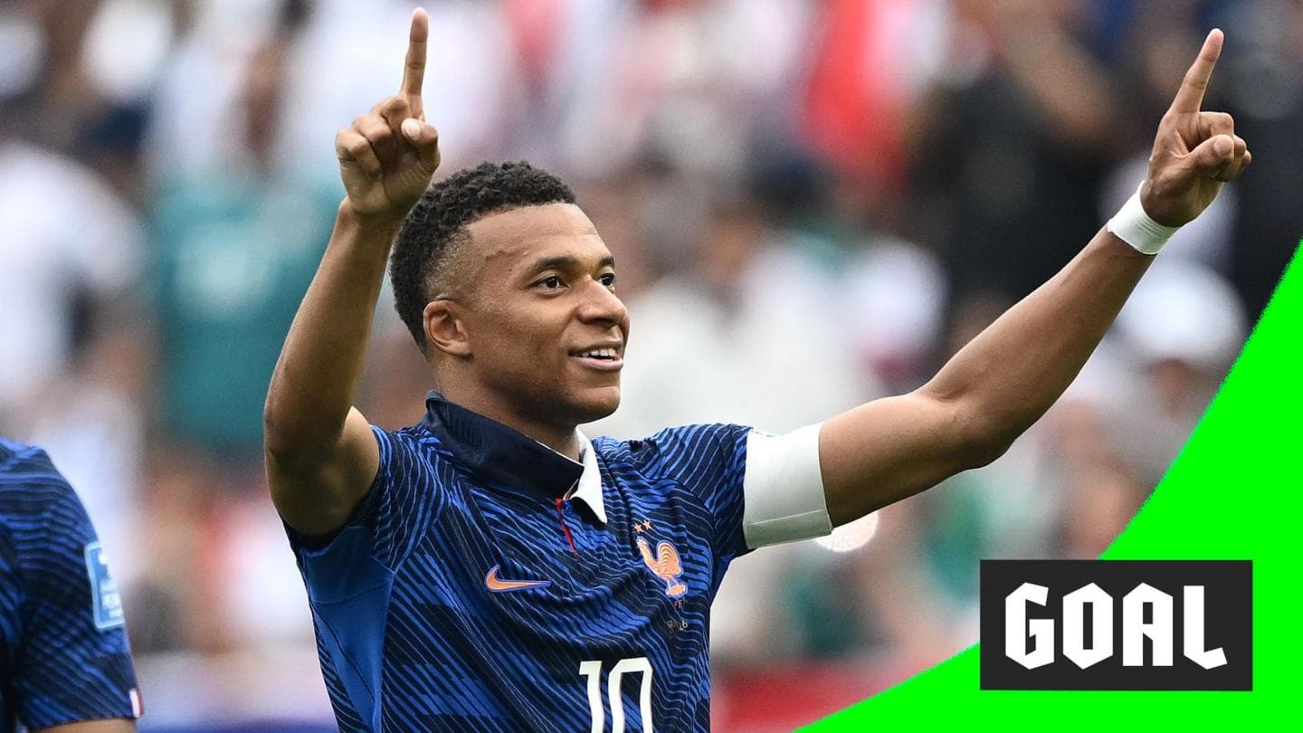 Kylian Mbappe Scores First Goal for France Against Iraq